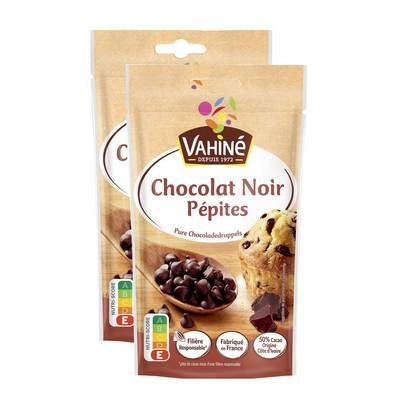 Vahine Pépites de Chocolat, Lot de 2x100g