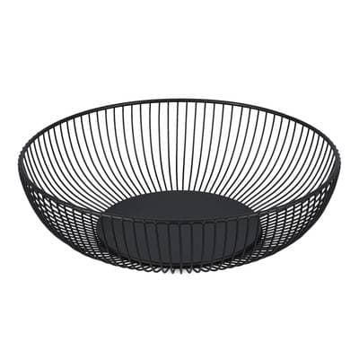 Collection Scala Panier métallique 28,5xH8cm noir Scala, 1 pièce