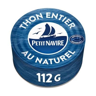 Petit Navire Thon entier au naturel Albacore, 112g