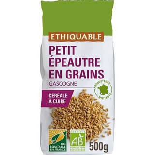Ethiquable - Commerce Equitable Petit épeautre en grains bio de Gascogne, 500g
