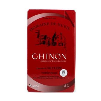 Chinon rouge AOC Domaine de Nueil, Bag in box 5L