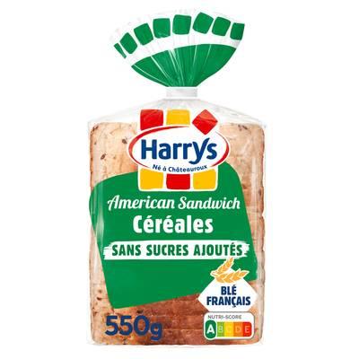 3228857002221 - Harrys - Pain de Mie American Sandwich Céréales