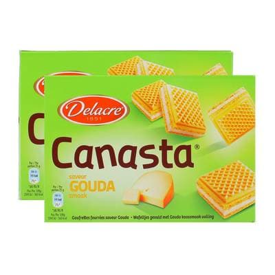 Verkade Canasta gouda, Lot de 2x75g
