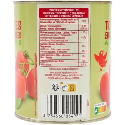 3596710396047 - Auchan - Tomates entières pelées au jus