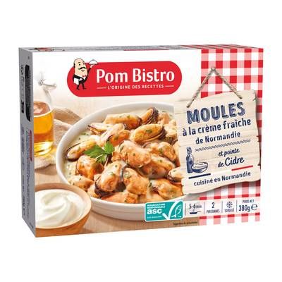 Pom Bistro Moules ASC à la crème de normandie et au cidre, 380g
