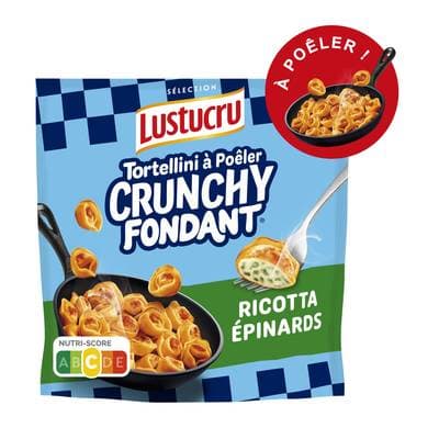 Lustucru Tortellini ricotta, épinards à poêler, 280g