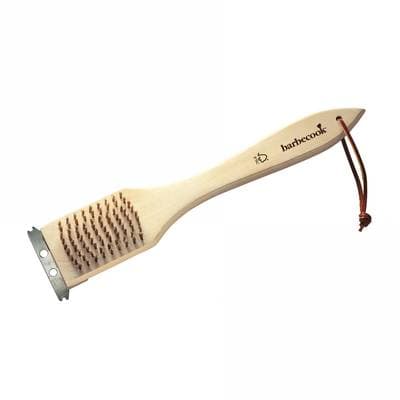 Barbecook Brosse barbecue métallique en cuivre, bois et inox, 31 cm