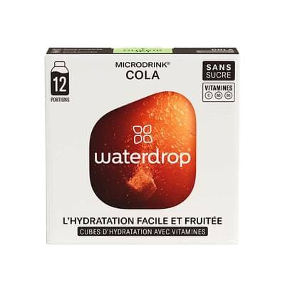 Waterdrop Cubes d'hydratation saveur cola - 12 cubes, 25g