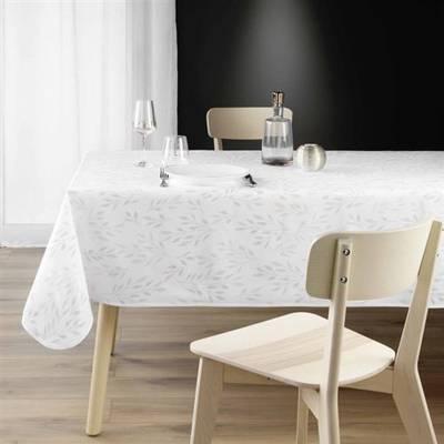 3574387232622 - Douceur D Interieur - Nappe Antitache Imprimé Lonigold Blanc