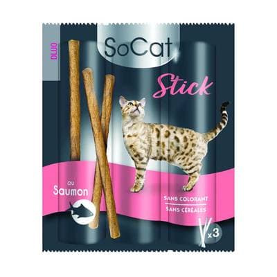 Riga Socat Stick Saumon Friandise pour Chat, 3x6g