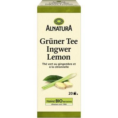 Alnatura Thé Vert Gingembre Citronnelle Bio - 20 Sachets, 30g
