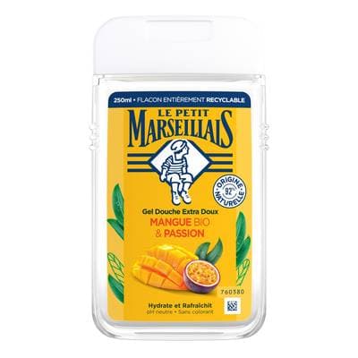 Le Petit Marseillais Gel Douche Extra Doux Mangue BIO & Passion, 250ml