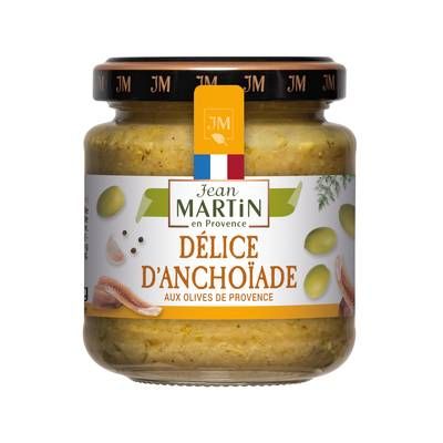Jean Martin de Provence Anch'olivade - Spécialité aux olives vertes de Provence et anchois, 110g