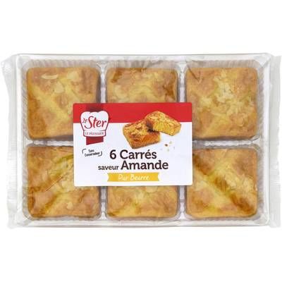 Le Ster Carré Saveur Amande x6, 280g