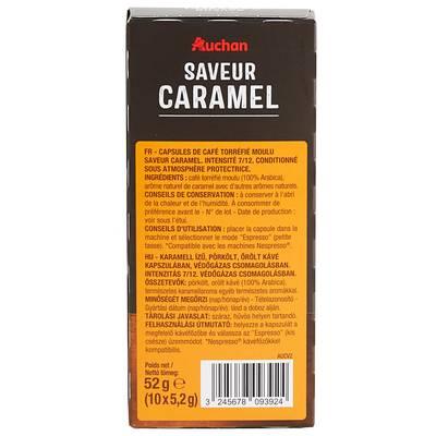 3245678093924 - Auchan - Capsules de café saveur caramel