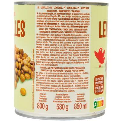 3596710491223 - Auchan - Lentilles préparées