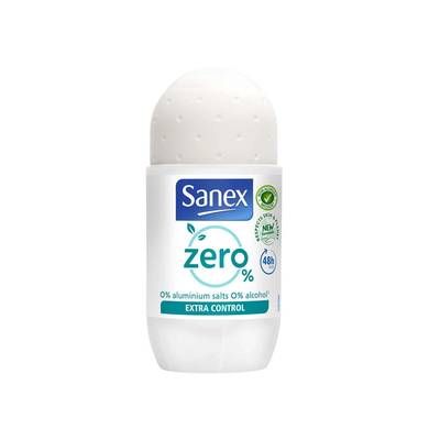 Sanex Déodorant bille 0% Extra control, 50ml