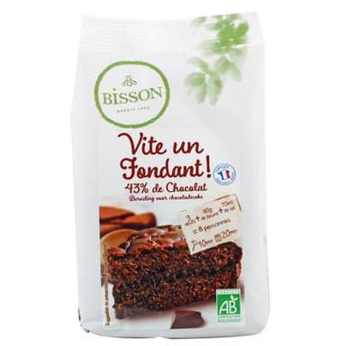 Bisson Vite, un gâteau !Préparation pour fondant au chocolat, bio, 300g