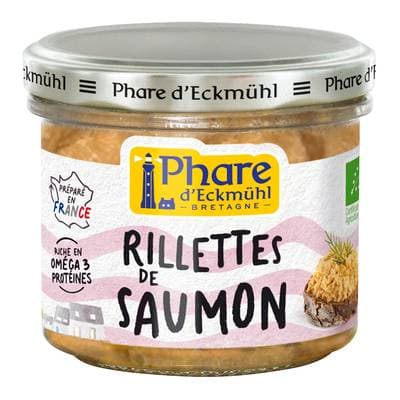 Phare d'Eckmuhl Rillette de saumon bio, 90g