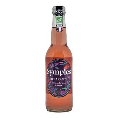 Symples Infusion relax Bio, verveine lavande et cerise, 33cl