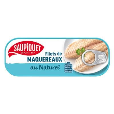 Saupiquet Filets de Maquereaux au Naturel, 95g