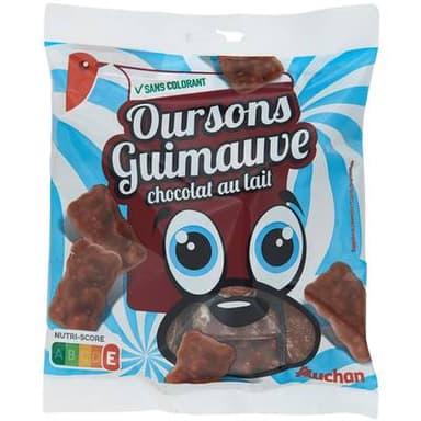 Auchan Oursons Guimauves Chocolat, 200g