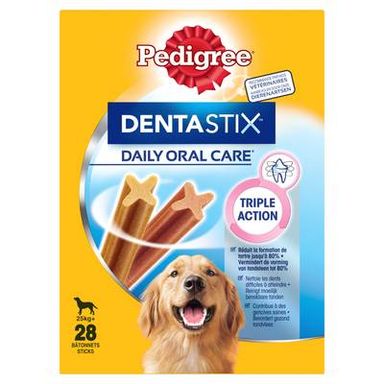 Pedigree Dentastix Daily Oral Care - Bâtonnets Hygiène Bucco-Dentaire pour grand chien x28, 1080g