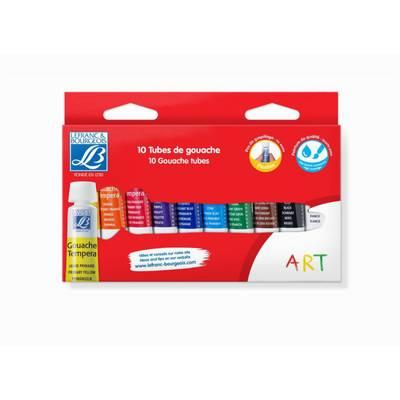 3013648075627 - Lefranc & Bourgeois - Tubes de gouache couleurs primaire 10x10ml