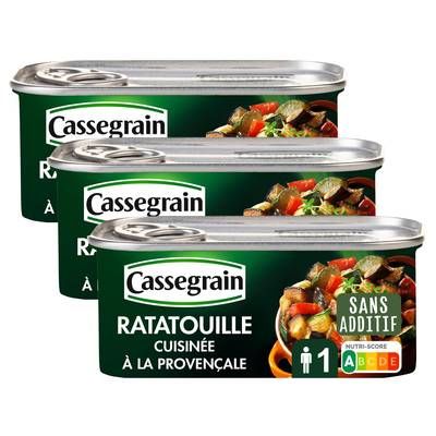 Cassegrain Ratatouille cuisinée à la provençale, Lot de 3x185g