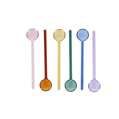 Collection Tilly Cuillère à café verre Couleur multi Tilly, 6 cuillères