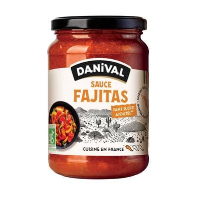 Danival Sauce fajitas bio en bocal, 350g