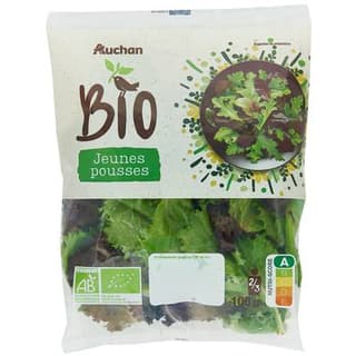 Auchan BIO Mélange de Jeunes Pousses Bio, 100g