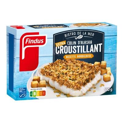Findus Colin d'Alaska MSC extra-croustillant à la Bordelaise, 380g