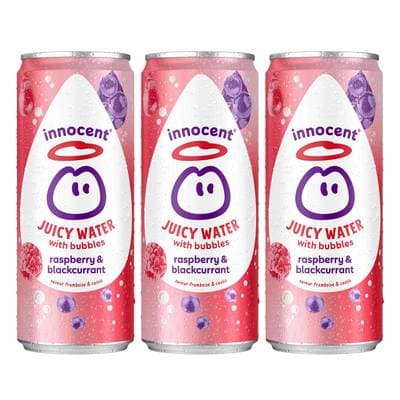 innocent Juicy Water Petillante Fruits Rouges, Lot de 3x33cl