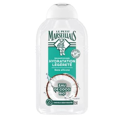 Le Petit Marseillais Shampooing Hydratation Légèreté Eau de Coco BIO, 250ml