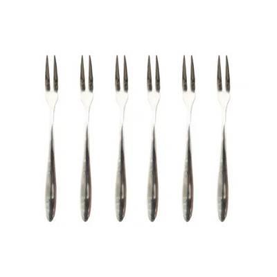 5404035708729 - Point virgule - Set de 6 fourchettes à fruits de mer en acier inoxydable