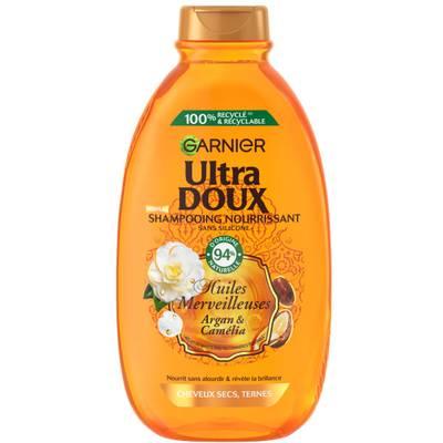 3600542418829 - Garnier - Ultra Doux - Shampooing merveilleux huile d'argen et de camélia