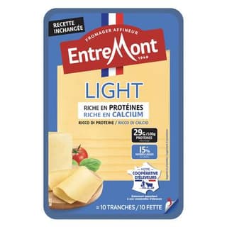 Entremont Tranches de fromage allégé, 10 tranches - 150g