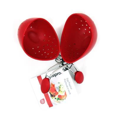 Cuisipro Set de 2 pocheuses à oeufs en silicone