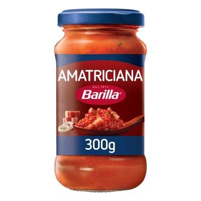 Barilla Sauce Tomate Bacon Oignon Amatriciana, 300g