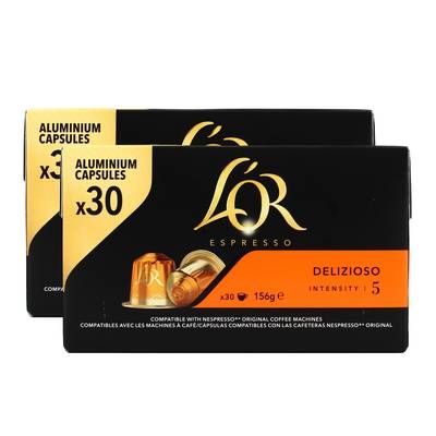 L'or Espresso Café Delizioso N°5, Lot de 2x30 capsules