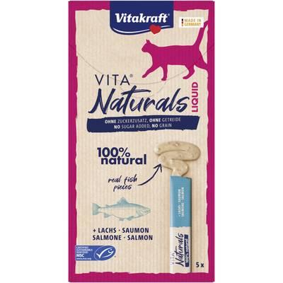 4008239589231 - Vitakraft VitaNaturals - Snack Liquide Creamy au Saumon MSC - Friandise pour chat