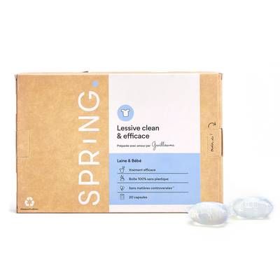 Spring Lessive 0% Parfum, 20 capsules
