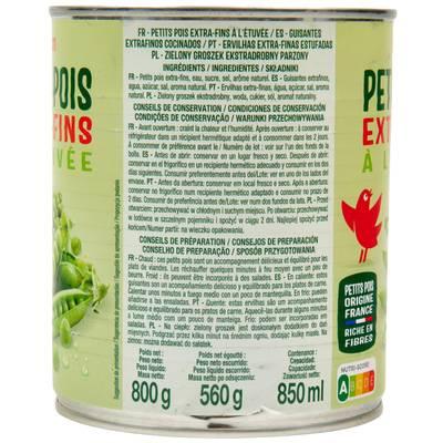 3596710545292 - Auchan - Petits pois à l'étuvée extra-fins