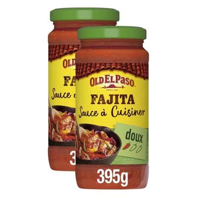 Old el Paso Sauce à cuisiner Fajitas aux poivrons et aux légumes en bocal, Lot de 2x395g