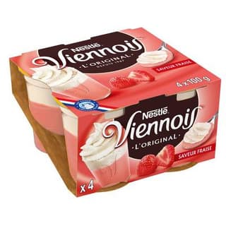 Nestlé Le viennois fraise, 4x100g