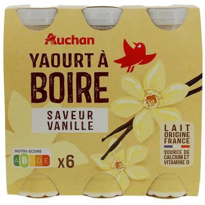 3596710542734 - Auchan - Yaourt à boire saveur vanille