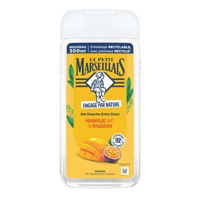 Le Petit Marseillais Gel douche extra doux Mangue bio et Passion, 300ml