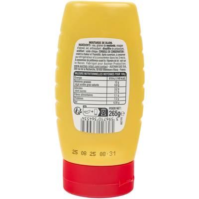 3596710364534 - Auchan - Moutarde de Dijon forte flacon souple