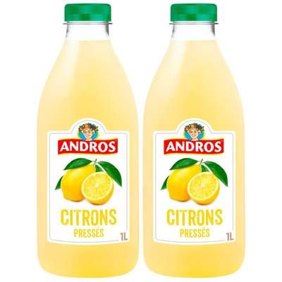 Andros Préparation Citrons, Lot de 2x1L